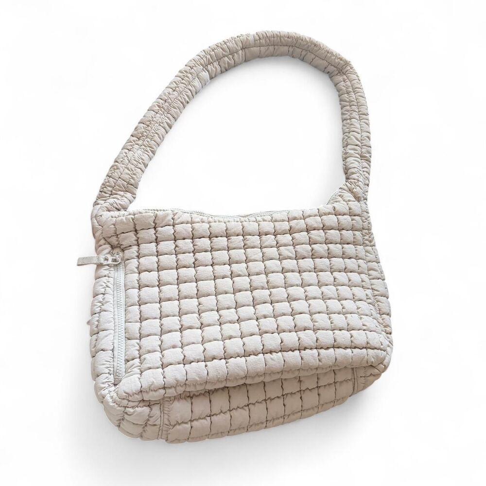 Brand new without tags quilted woven shoulder bag